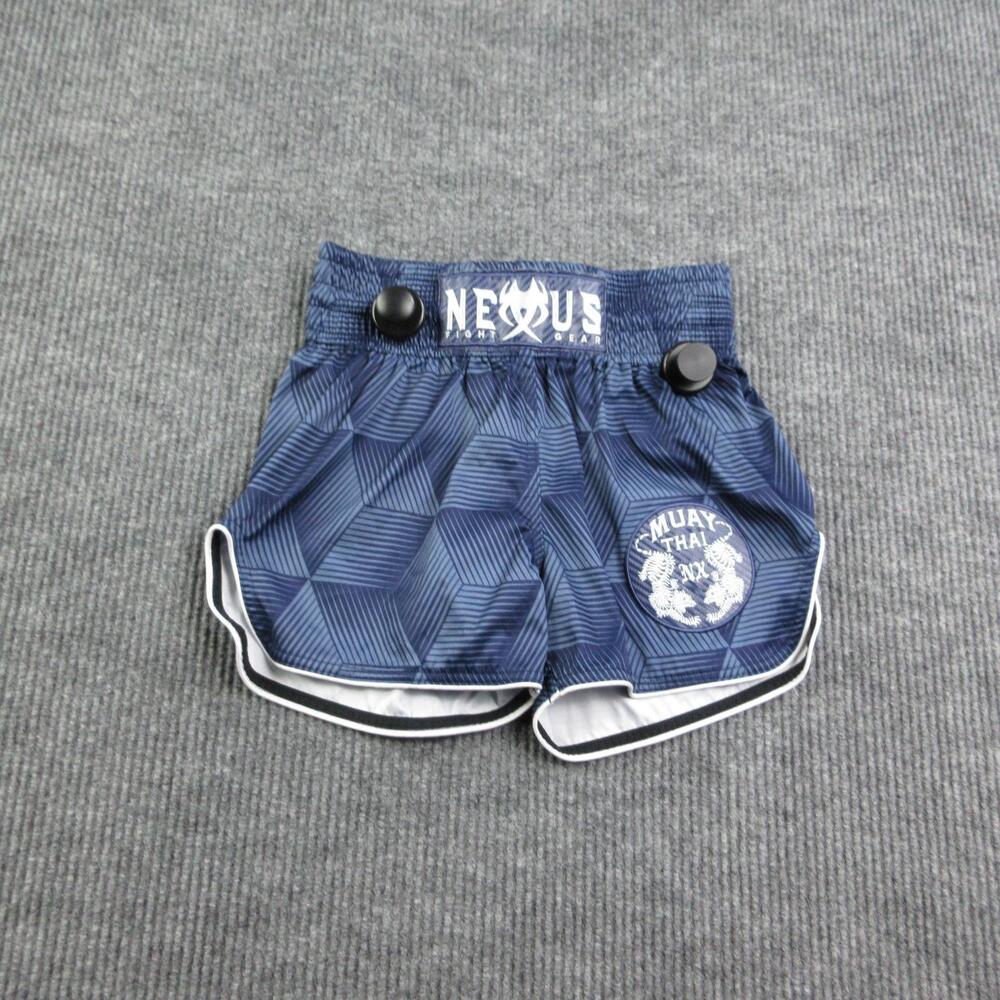 Nexus Shorts Mens S Blue Athletic Microfiber Drawstring Pockets Muay Thai 26x3.5